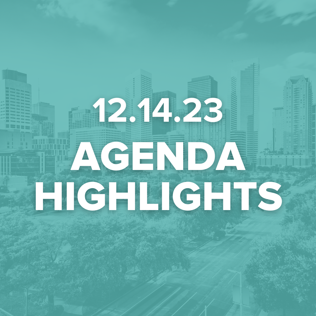 Houston ISD Agenda Highlights 12.14.23