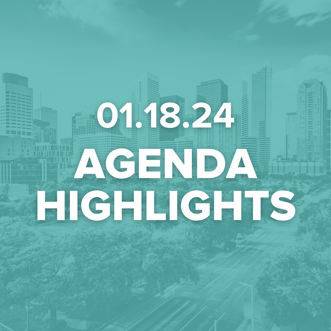 Houston ISD Agenda Highlights 01.18.24