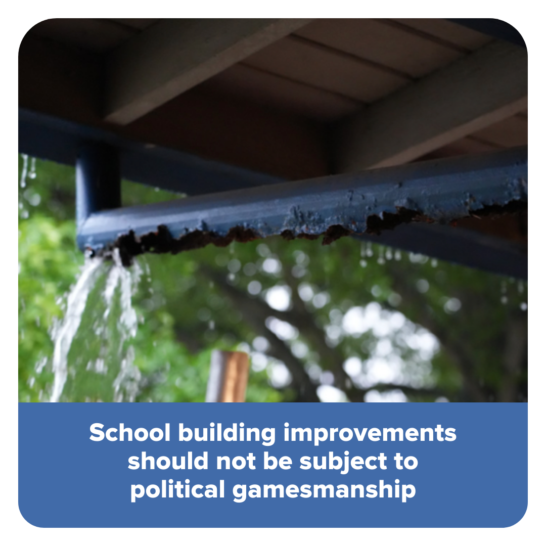 School building improvements should not be subject to political gamesmanship